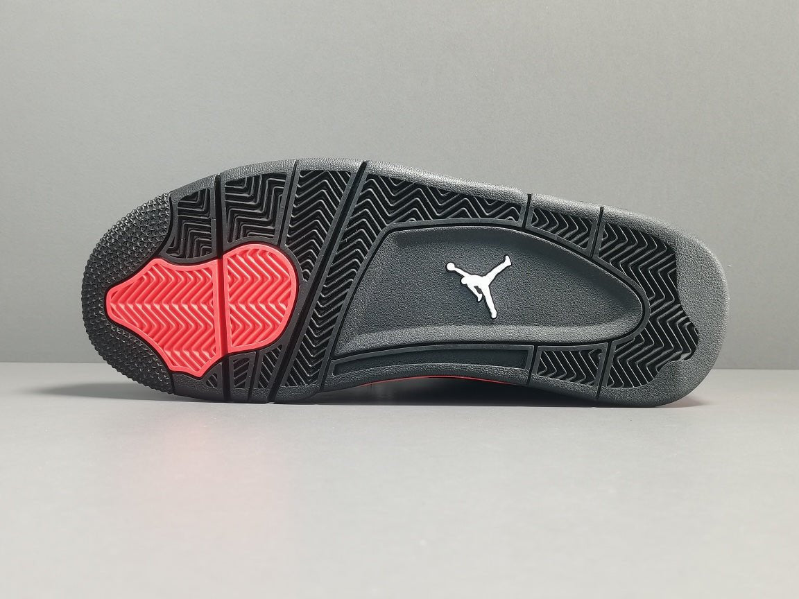 JORDAN 4 - Thunder Sneakers - Red Unisex Streetwear Limited Edition