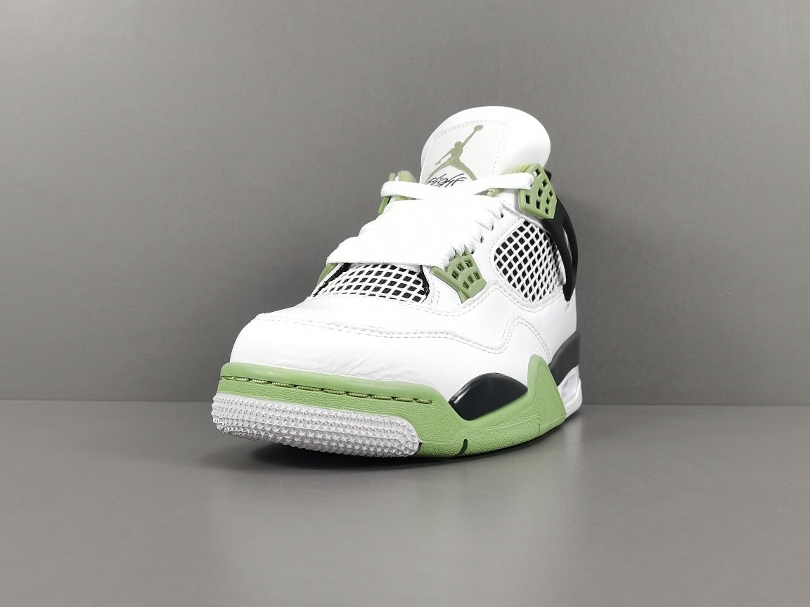 JORDAN 4 - Seafoam Sneakers - Black Unisex Streetwear Limited Edition - Introducing the Jordan 4 Seafoam: A Refreshing Twist on an Iconic Sneaker! Prepare to make