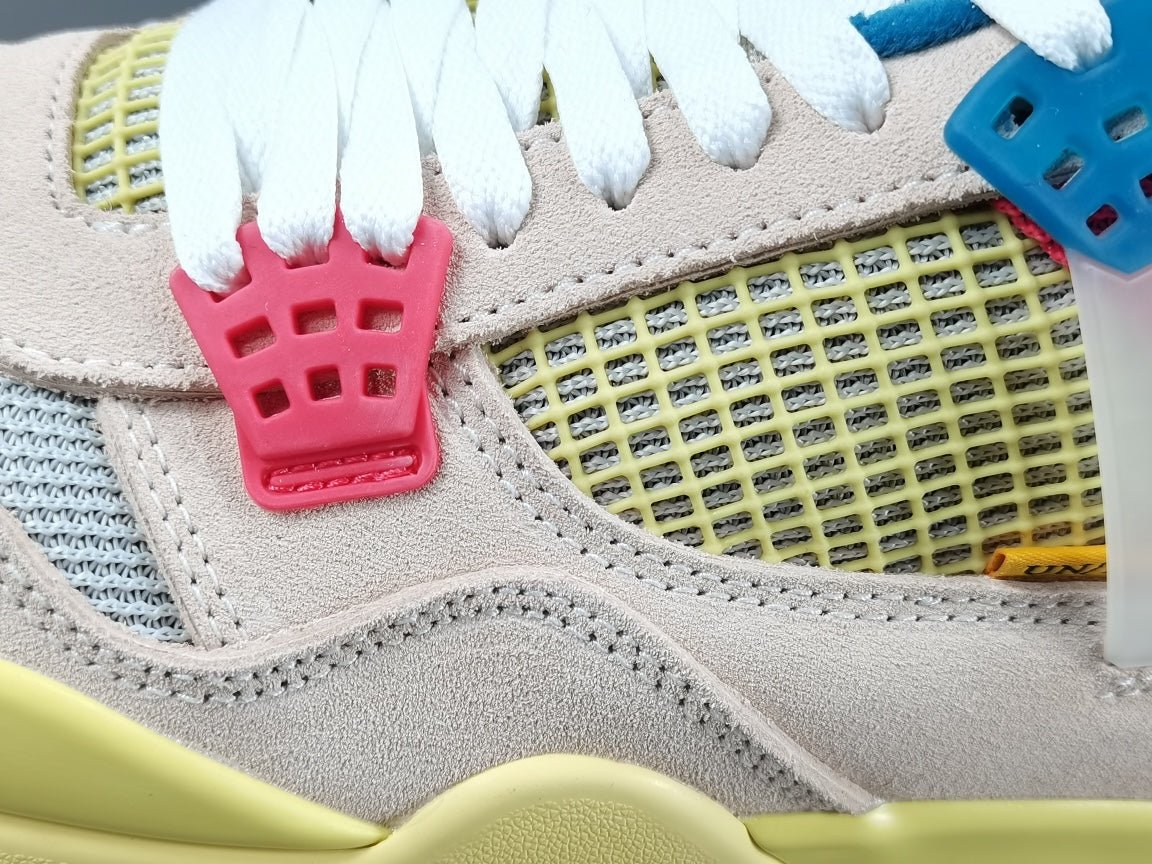 JORDAN 4 - Union Guava Ice - White Unisex Streetwear Limited Edition - The Jordan 4 x Union Guava Ice is a captivating collaboration between Jordan Brand and