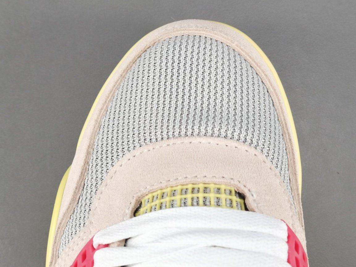 JORDAN 4 - Union Guava Ice - White Unisex Streetwear Limited Edition - The Jordan 4 x Union Guava Ice is a captivating collaboration between Jordan Brand and