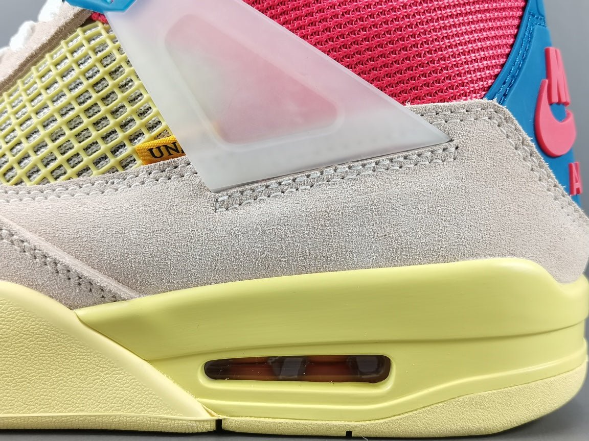 JORDAN 4 - Union Guava Ice - White Unisex Streetwear Limited Edition - The Jordan 4 x Union Guava Ice is a captivating collaboration between Jordan Brand and