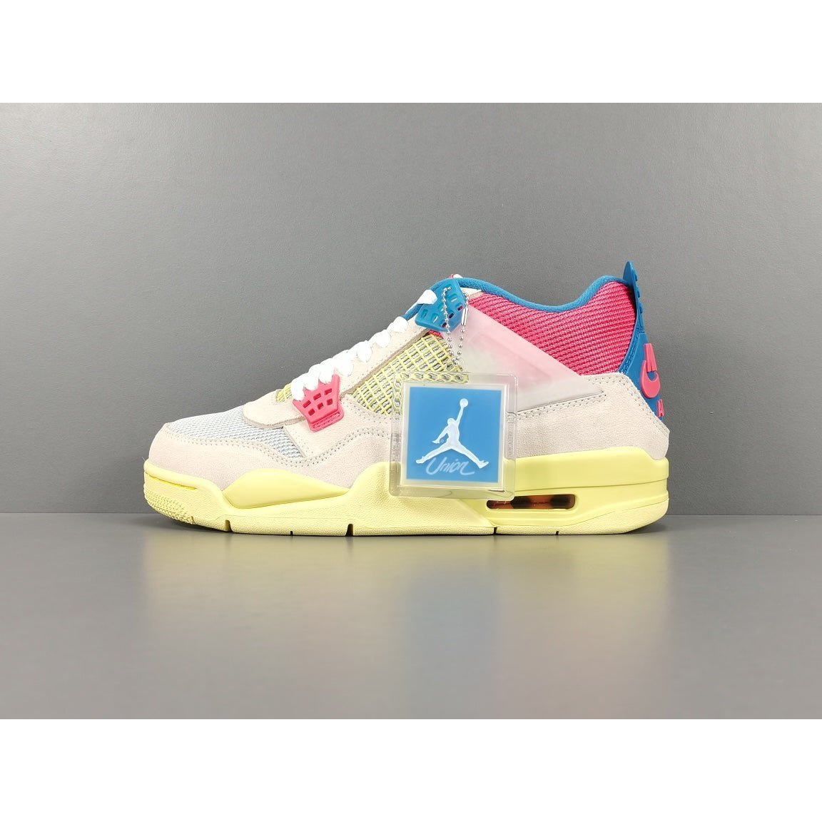 JORDAN 4 - Union Guava Ice - White Unisex Streetwear Limited Edition - The Jordan 4 x Union Guava Ice is a captivating collaboration between Jordan Brand and