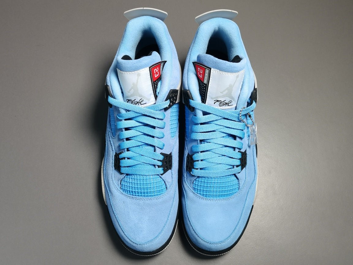 JORDAN 4 - University Sneakers - Blue Unisex Streetwear Limited Edition