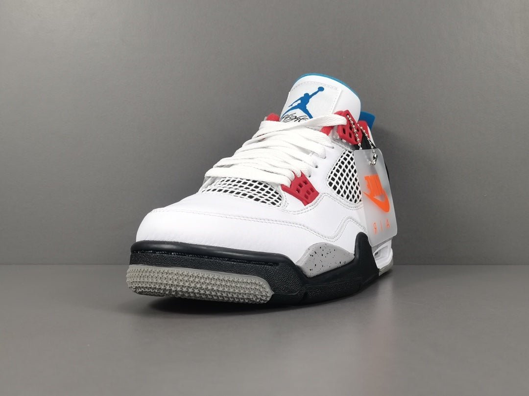 JORDAN 4 - What The Sneakers - White Unisex Streetwear Limited Edition