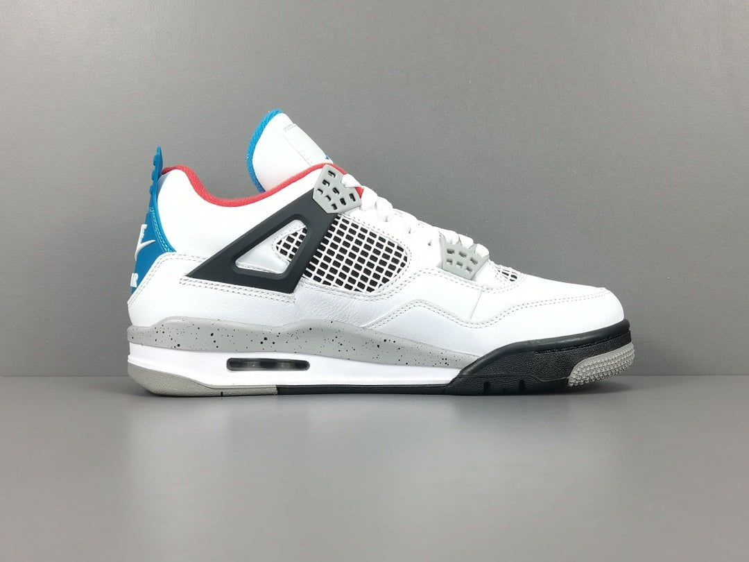 JORDAN 4 - What The Sneakers - White Unisex Streetwear Limited Edition