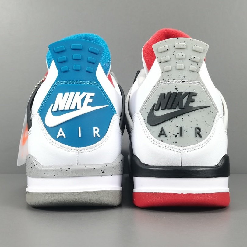 JORDAN 4 - What The Sneakers - White Unisex Streetwear Limited Edition