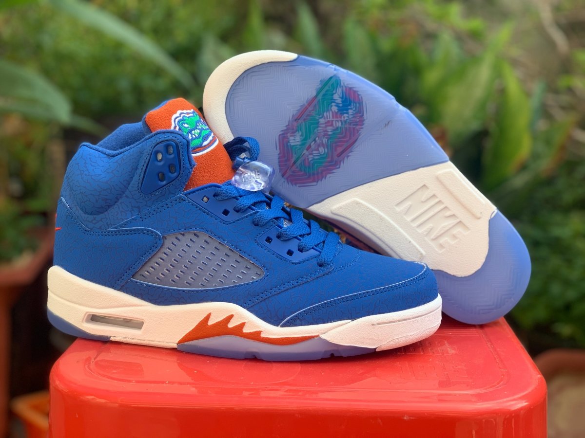 JORDAN 5 Retro - Florida Gators Sneakers - Black Unisex Streetwear Limited Edition