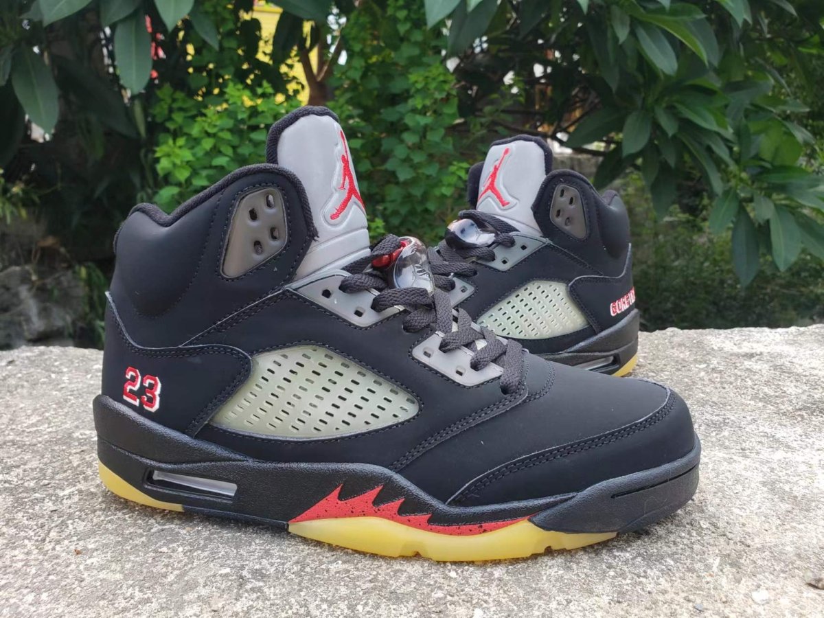 JORDAN 5 Retro - Gore-te - Off-noir Sneakers - Black Unisex Streetwear Limited Edition