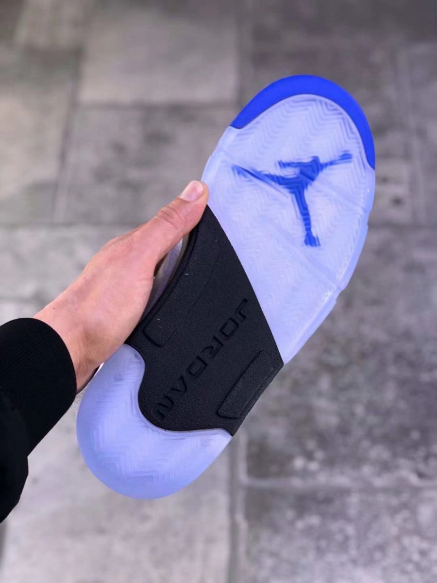 JORDAN 5 Retro - Stealth Sneakers - White Unisex Streetwear Limited Edition