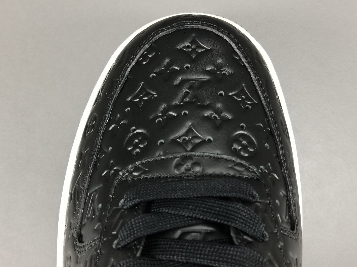NIKE Air Force 1 - Louis Vuitton Sneakers - Black Unisex Streetwear Limited Edition - Introducing the Air Force 1 Custom Louis Vuitton Black shoes C a remarkable fusion of