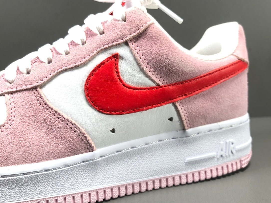 NIKE Air Force 1 - Valentines Day Love Letter Sneakers - White Unisex Streetwear Limited Edition - Introducing the Nike Air Force 1 x Valentine's Day Love Letter edition, a captivating fusion