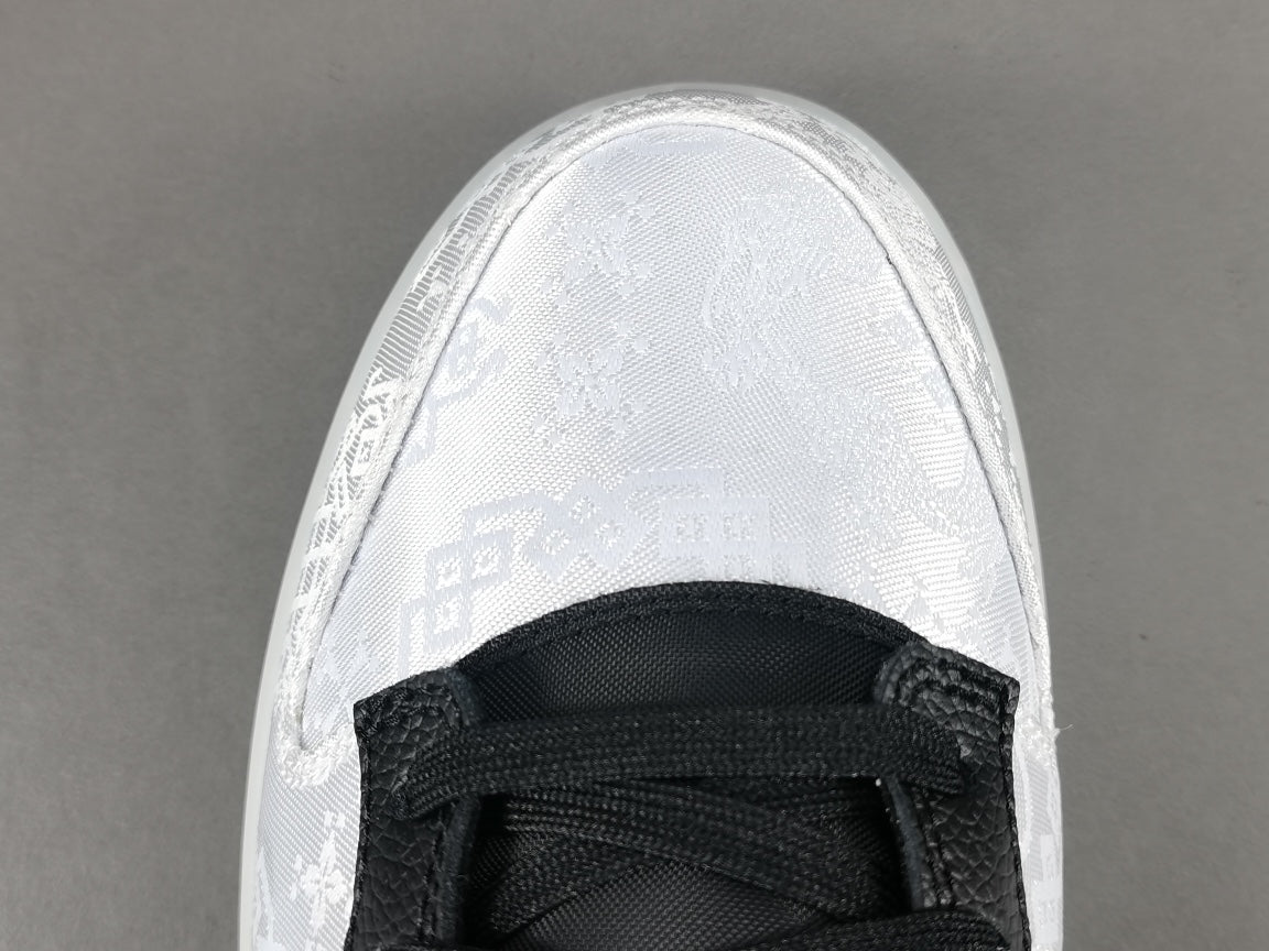 NIKE Dunk - Clot Fragment Sneakers - White Unisex Streetwear Limited Edition - Introducing the Nike Dunk Clot Fragment White - a highly sought-after collaboration that combines the