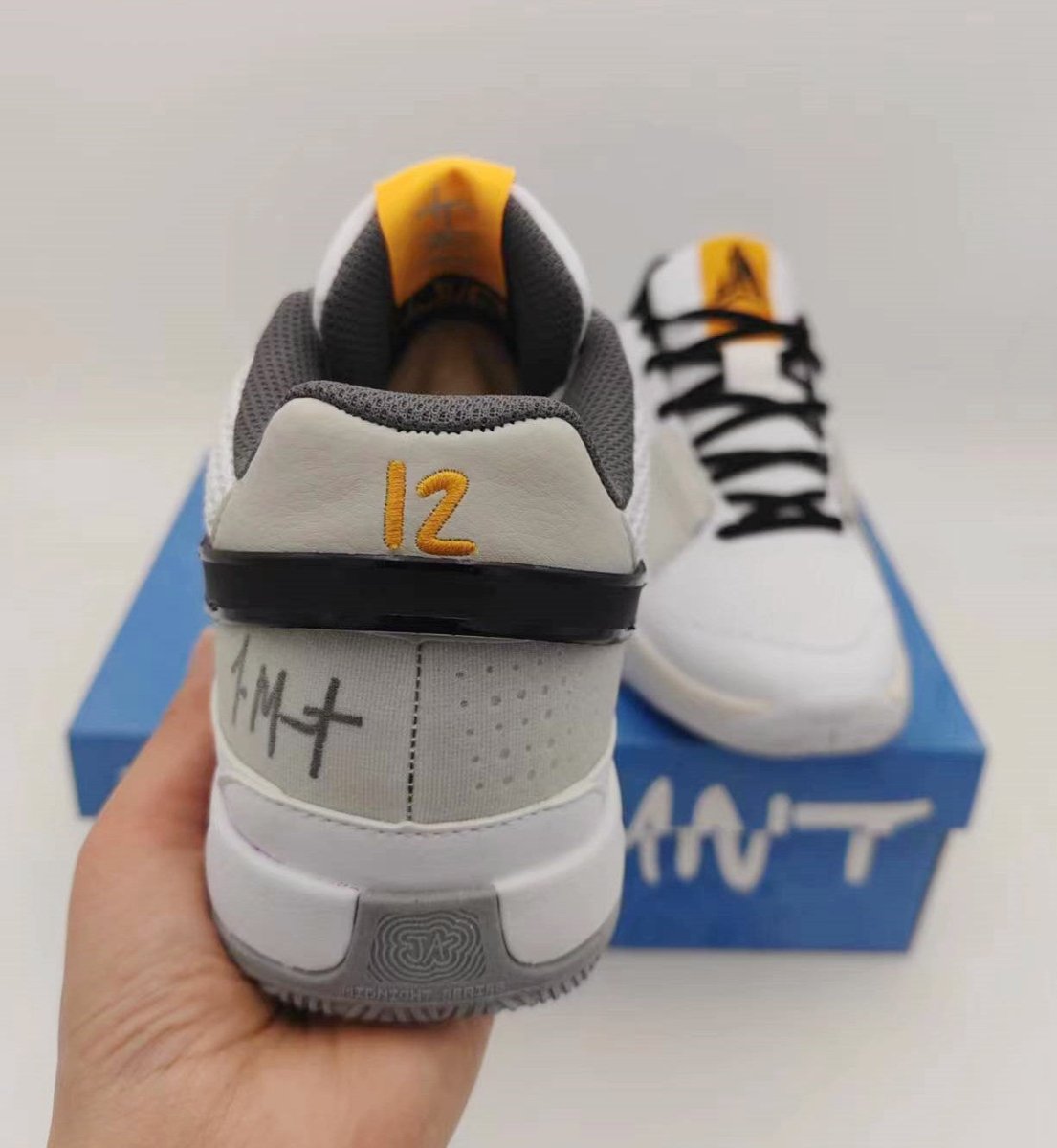 NIKE Ja 1 - Light Smoke Sneakers - Grey Unisex Streetwear Limited Edition - Introducing the Nike JA 1 Light Smoke Grey, a versatile sneaker that embodies understated style