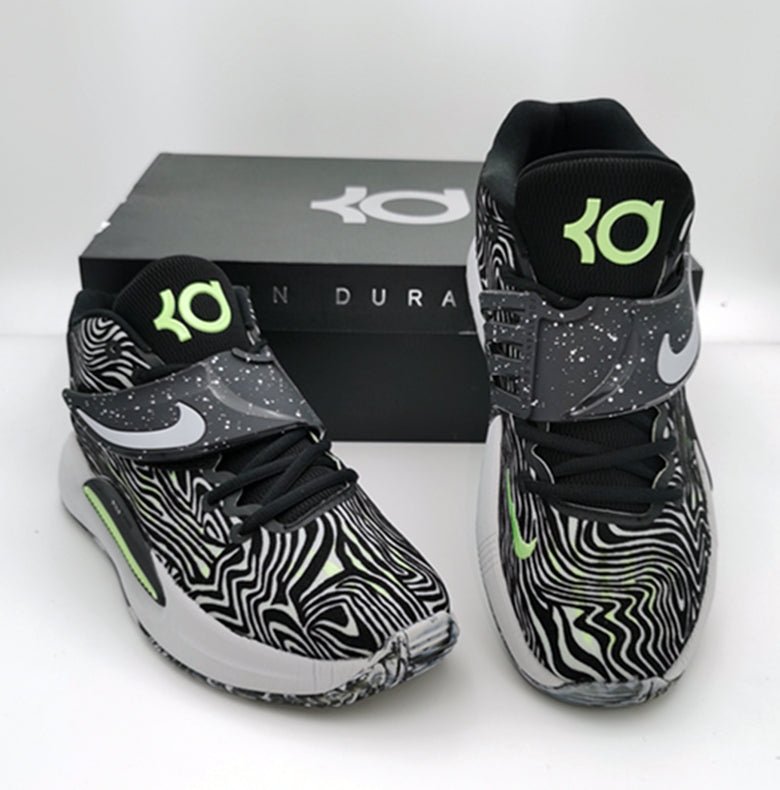 NIKE Kd 14 - Lime Glow Sneakers - Black Unisex Streetwear Limited Edition