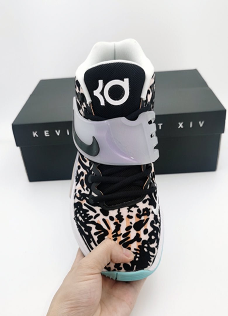 NIKE Kd 14 - Floral Sneakers - Red Unisex Streetwear Limited Edition