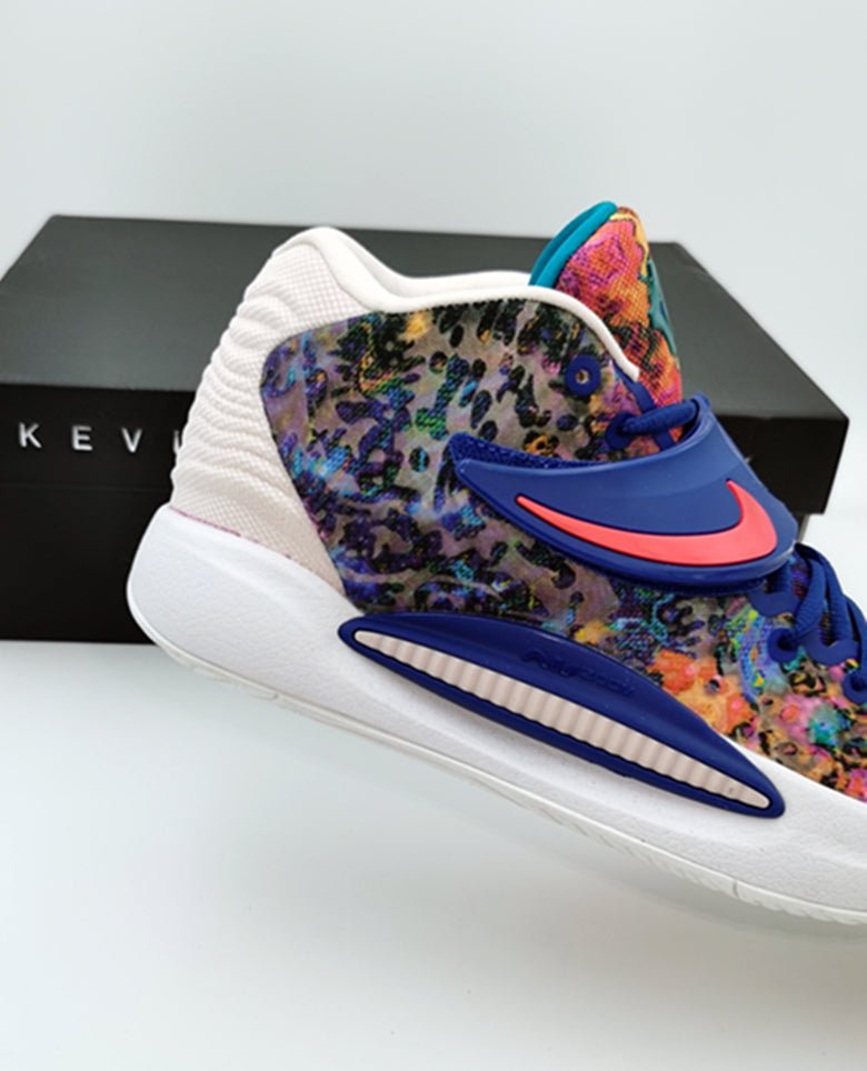 NIKE Kd 14 - Psychedelic Sneakers - Red Unisex Streetwear Limited Edition