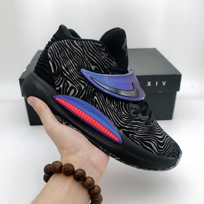 NIKE Kd 14 - Seasonal Laser Crimson Sneakers - Black Unisex Streetwear Limited Edition