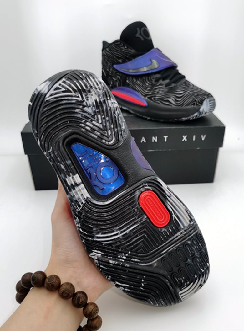 NIKE Kd 14 - Seasonal Laser Crimson Sneakers - Black Unisex Streetwear Limited Edition