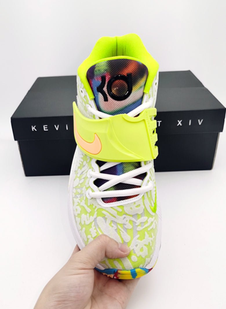 NIKE Kd 14 - Lime Green Sneakers - White Unisex Streetwear Limited Edition