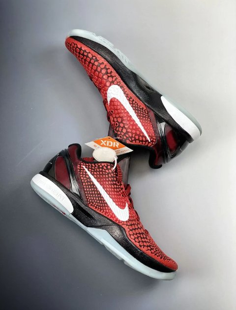NIKE Kobe 6 Protro - Challenge All-star Sneakers - Red Unisex Streetwear Limited Edition