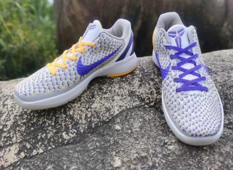 NIKE Kobe 6 - 3d Lakers Sneakers - Black Unisex Streetwear Limited Edition