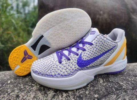 NIKE Kobe 6 - 3d Lakers Sneakers - Black Unisex Streetwear Limited Edition