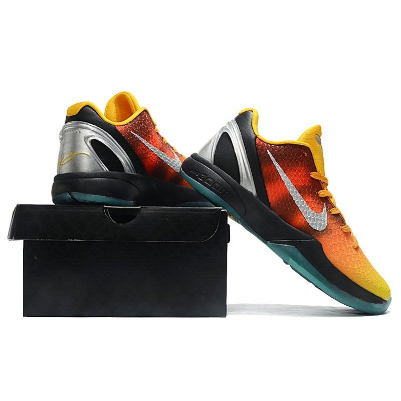 NIKE Kobe 6 - Asg County Sunset Sneakers - Orange Unisex Streetwear Limited Edition