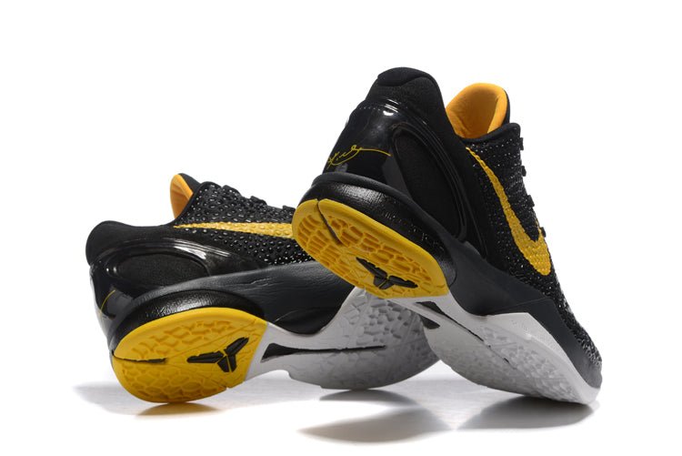 NIKE Kobe 6 - Del Sol Sneakers - Black Unisex Streetwear Limited Edition - Introducing the Nike Kobe 6 x Black Del Sol sneakers, a true fusion of style