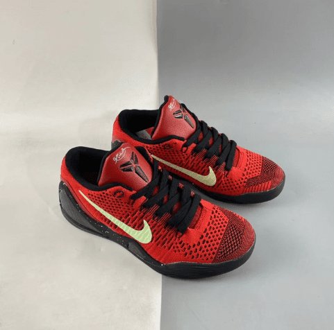 NIKE Kobe 9 - University Sneakers - Red Unisex Streetwear Limited Edition