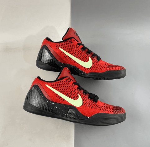 NIKE Kobe 9 - University Sneakers - Red Unisex Streetwear Limited Edition