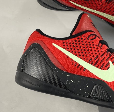 NIKE Kobe 9 - University Sneakers - Red Unisex Streetwear Limited Edition