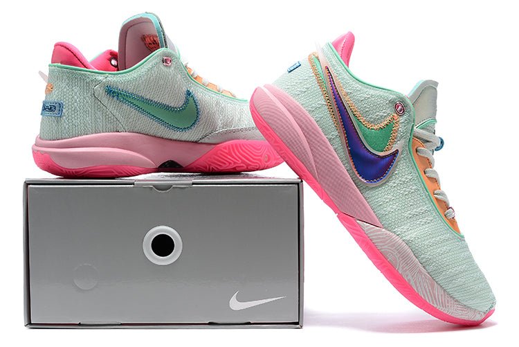 NIKE Lebron 20 - Time Machine Sneakers - Red Unisex Streetwear Limited Edition