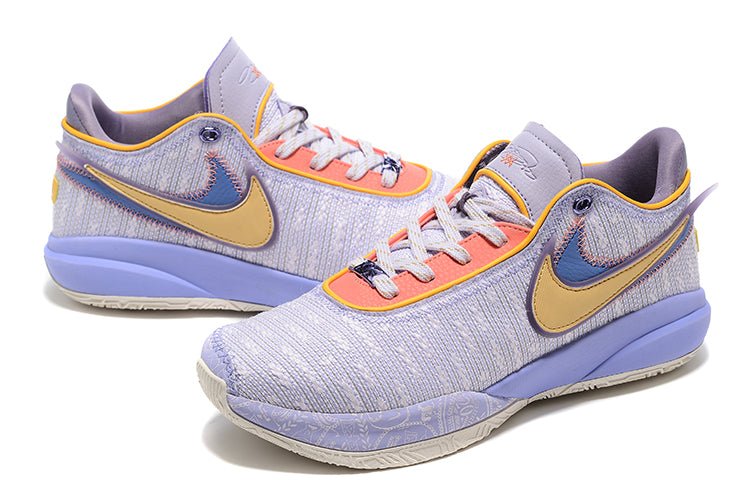 NIKE Lebron 20 - Violet Frost Sneakers - Red Unisex Streetwear Limited Edition