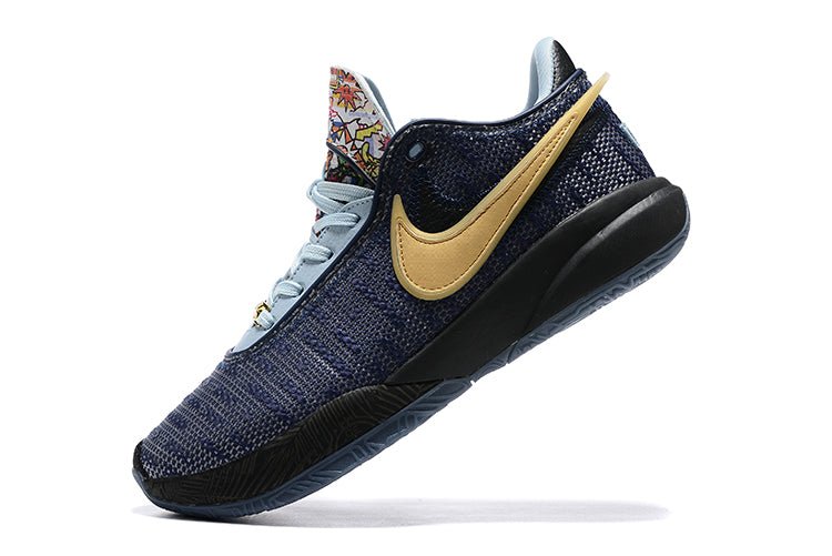 NIKE Lebron 20 - Wavy Sneakers - Navy Unisex Streetwear Limited Edition