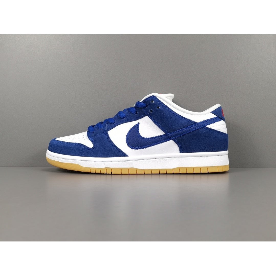 NIKE Sb Dunk - Los Angeles Dodgers Sneakers - White Unisex Streetwear Limited Edition