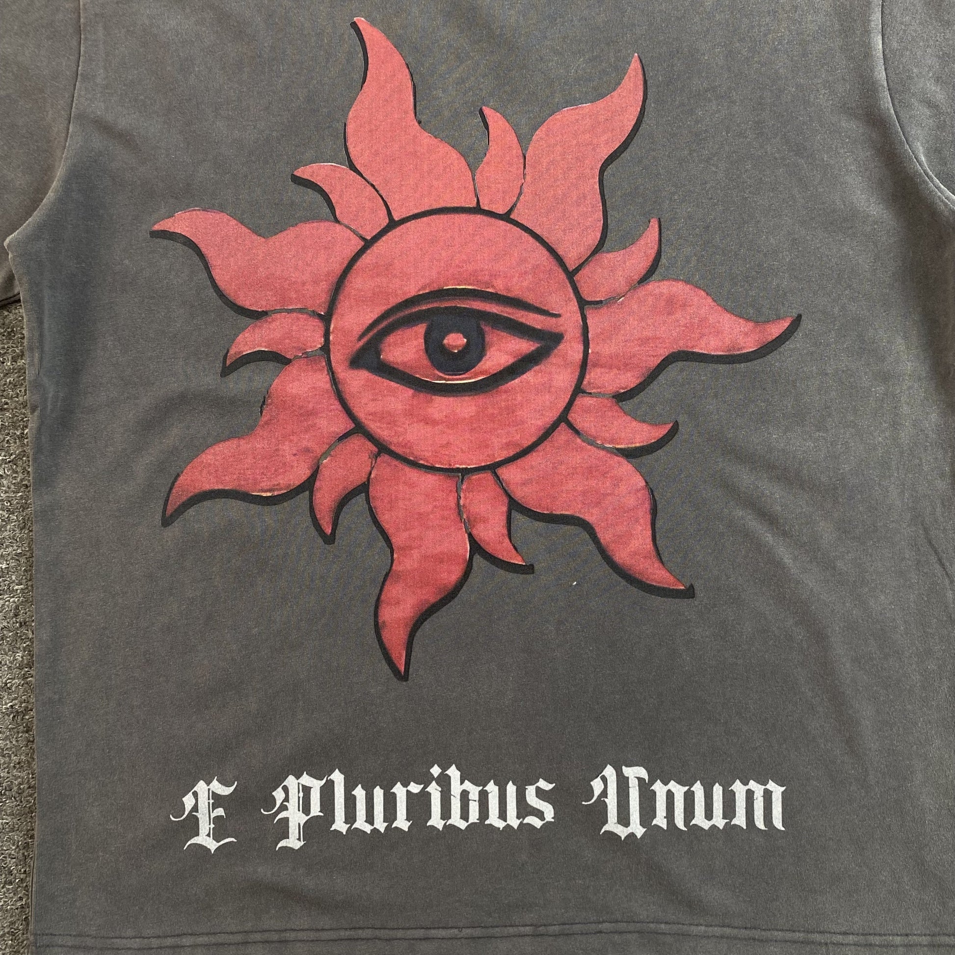 GODSPEED E Pluribus Unum T-shirt Washed - Grey Unisex Streetwear Limited Edition