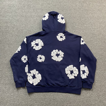 DENIM Tears Cotton Wreath Hoodie - Navy Unisex Streetwear Limited Edition