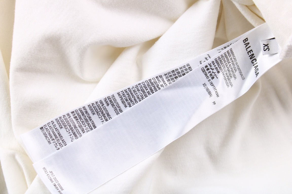 Camiseta Balenciaga con logo en cursiva