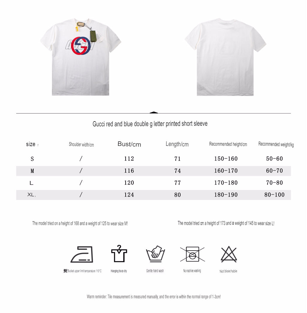 Camiseta Gucci con el logo GG entrelazado - Blanca