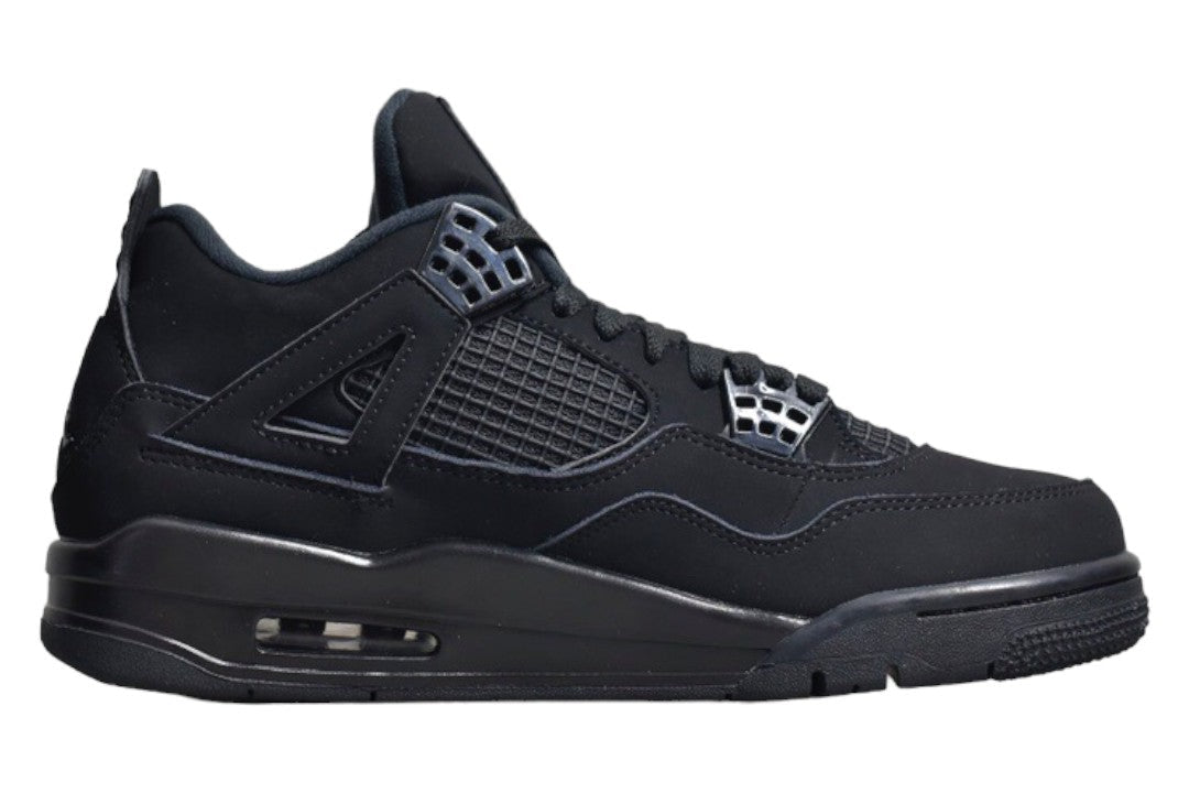 JORDAN 4 Cat Sneakers - Black Unisex Streetwear Limited Edition