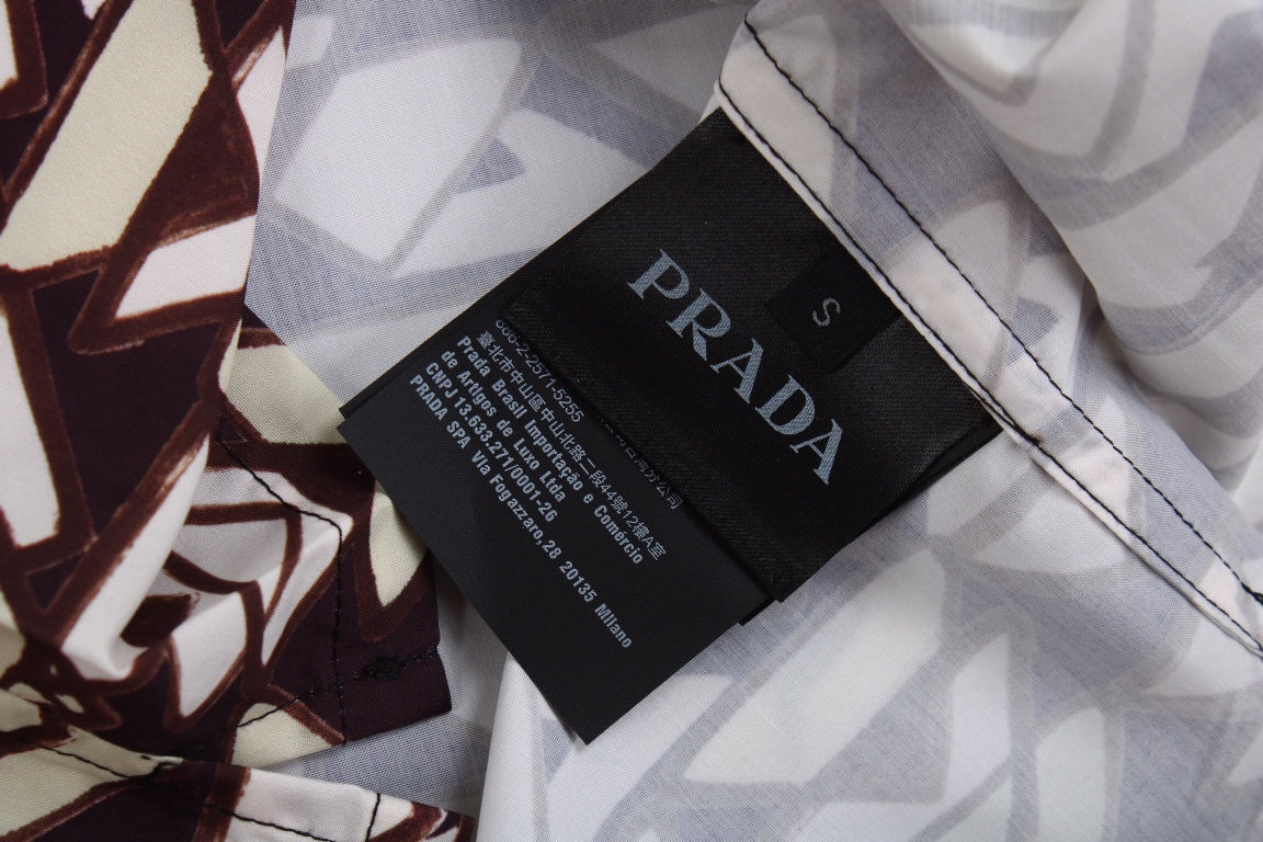 CAMISA DE MANGA CORTA ESTAMPADA DE BALENCIAGA