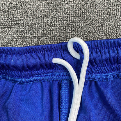 ERIC Emanuel Ee Basic Shorts - Orange - Blue Unisex Streetwear Limited Edition - The ERIC EMANUEL EE BASIC SHORTS BLUE/ORANGE - REPLICA merge bold streetwear aesthetics with premium