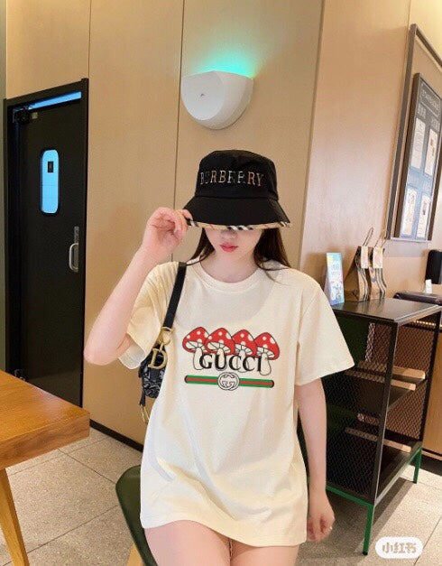 Gucci Mushroom Cluster T-shirt - White Unisex Streetwear Limited Edition