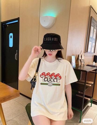 Gucci Mushroom Cluster T-shirt - White Unisex Streetwear Limited Edition