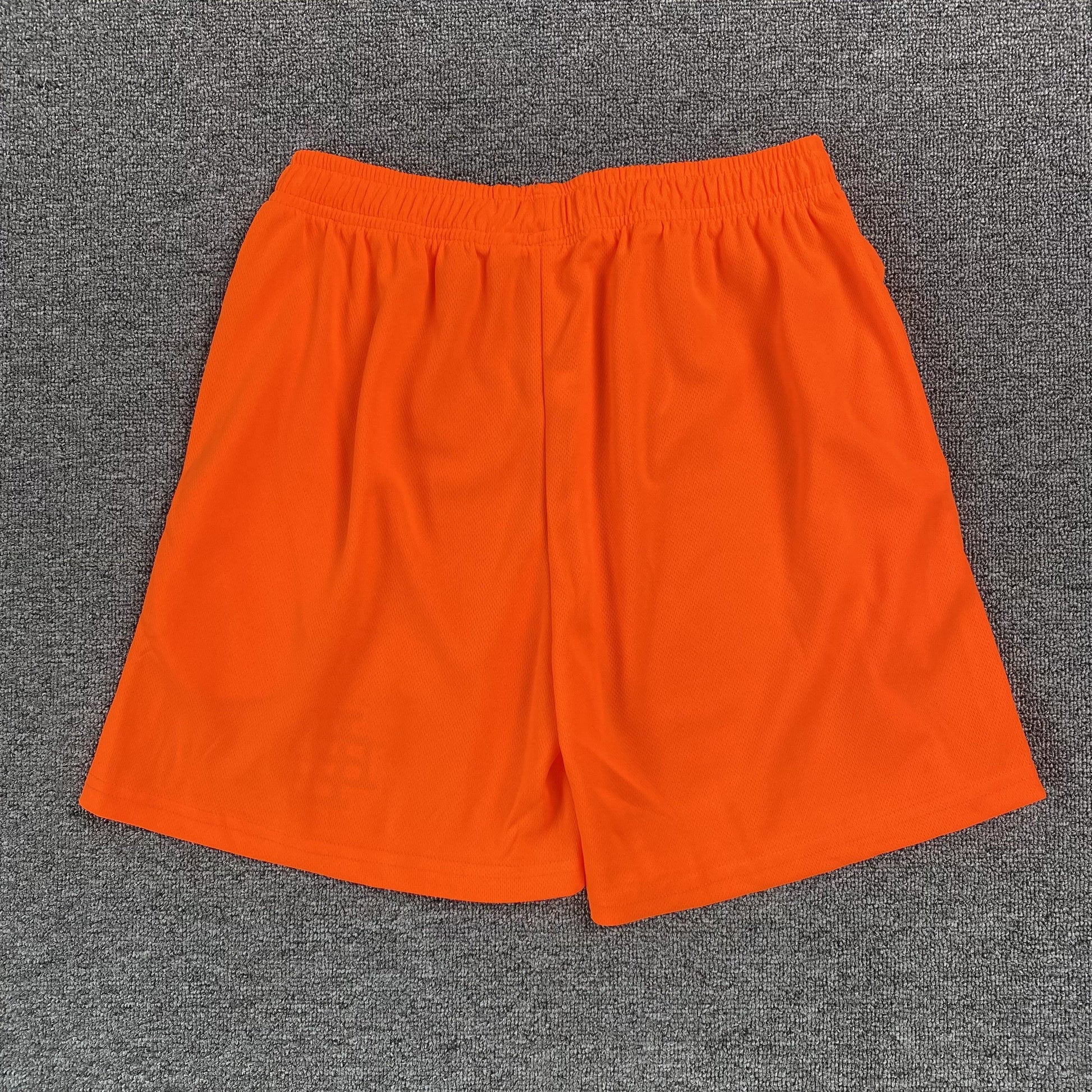ERIC Emanuel Ee Basic Shorts Orange - - Blue Unisex Streetwear Limited Edition - The ERIC EMMANUEL EE BASIC SHORTS ORANGE/BLUE - REPLICA combine vibrant streetwear aesthetics with premium