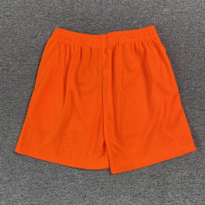 ERIC Emanuel Ee Basic Shorts Orange - - Blue Unisex Streetwear Limited Edition - The ERIC EMMANUEL EE BASIC SHORTS ORANGE/BLUE - REPLICA combine vibrant streetwear aesthetics with premium