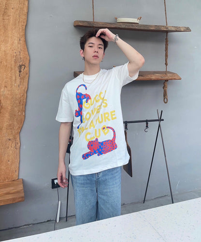 Gucci Lovers Pleasure Club T-shirt - White Unisex Streetwear Limited Edition