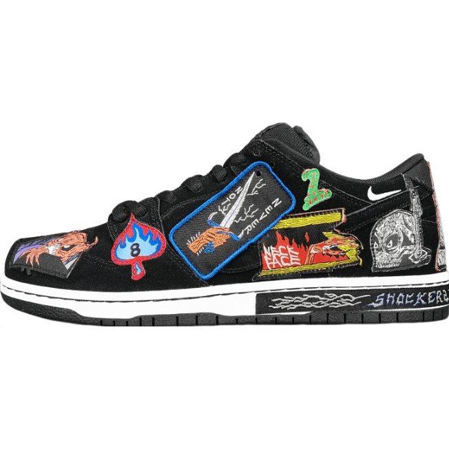 NIKE Sb Dunk Low Pro - Neckface Unisex Streetwear Limited Edition
