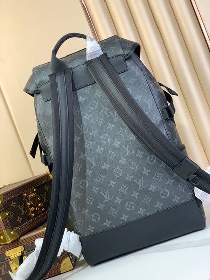 LOUIS VUITTON MONOGRAM ECLIPSE REVERSE PM GRAY - side view - replica sneakers