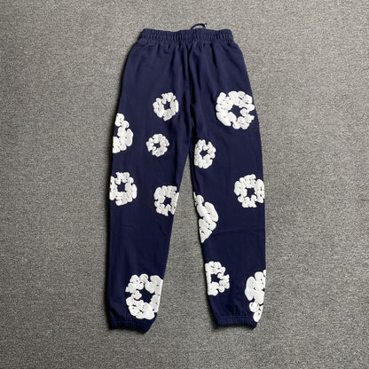 DENIM Tears Cotton Wreath Sweatpants - Navy Unisex Streetwear Limited Edition